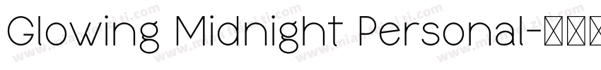 Glowing Midnight Personal字体转换
